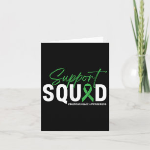Mentale Gezondheid Bewustzijn Support Squad Green Kaart
