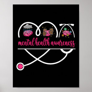 Mentale gezondheid Bewustzijn Verpleegkundige Psyc Poster