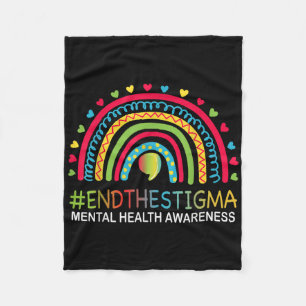 Mentale gezondheid maakt een einde aan het stigma fleece deken