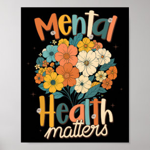 Mentale Gezondheid Positieve Vibes Angst Wees Aard Poster