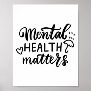 Mentale gezondheid S Geestelijke gezondheid Bewust Poster