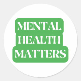 Mentale gezondheid – Verspreid bewustzijn Ronde Sticker
