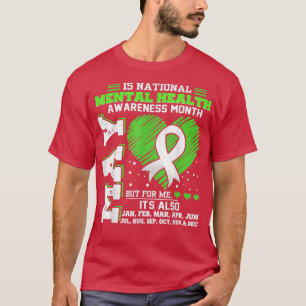 Mentale gezondheidsbewustmakingsmaand is het hele t-shirt