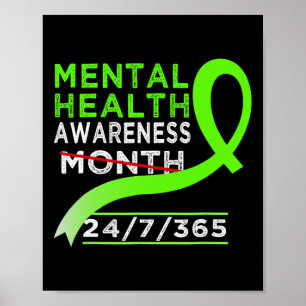 Mentale gezondheidsbewustmakingsmaand mei vecht te poster