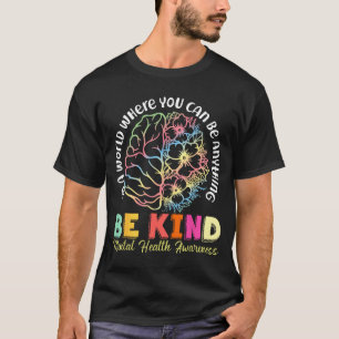 Mentale gezondheidsbewustzijn depressiepreventie t-shirt