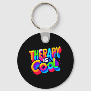 Mentale Gezondheidsbewustzijnstherapie Is Cool Zel Sleutelhanger