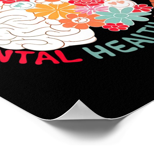 Mentale gezondheidsventilator Zelfmoordbewustzijn  Poster (Hoek)