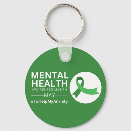 Mentale gezondheidsvoorlichting maand 2023 | Angst Sleutelhanger (Voorkant)