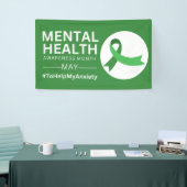 Mentale gezondheidsvoorlichting maand 2023 | Angst Spandoek (Beurs)