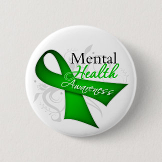 Mentale gezondheidsvoorlichting Ribbon Ronde Button 5,7 Cm