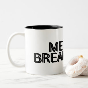Mentale instorting Minimalist  Tweekleurige Koffiemok