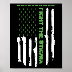 Mentale maand van bewustmaking van de gezondheid v poster