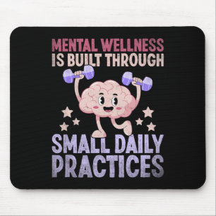 Mentale Wellness Brain Health Awareness voorkomen Muismat