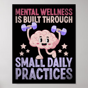 Mentale Wellness Brain Health Awareness voorkomen Poster
