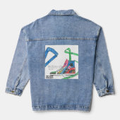 Mentale ziekte denim jacket (Achterkant)