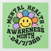 Mentalgezondheidmaand Raamsticker (Vel)