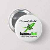 Mentalgezondheidmaand Ronde Button 5,7 Cm (Voorkant /achterkant)