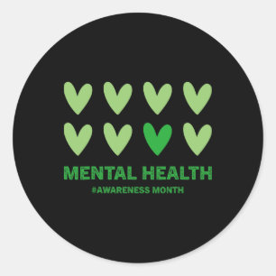 Mentalgezondheidmaand Ronde Sticker