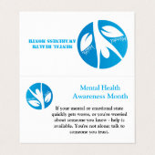 Mentalgezondheidmaand Visitekaartjes (Buitenkant ongevouwen)