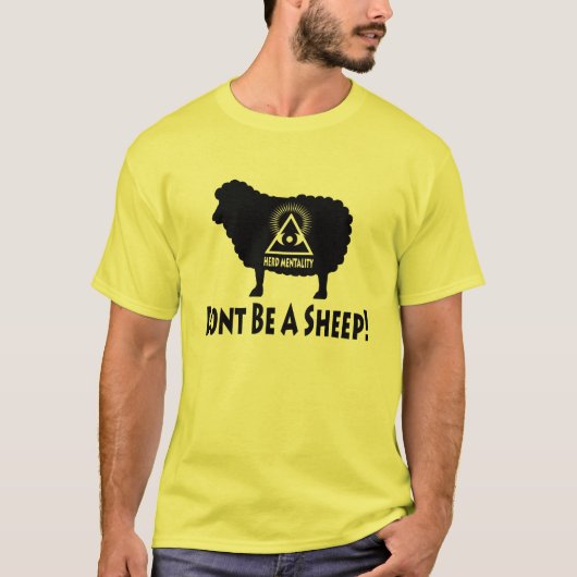 Mentalité de troupeau - ne soyez pas un T-shirt de (Devant)