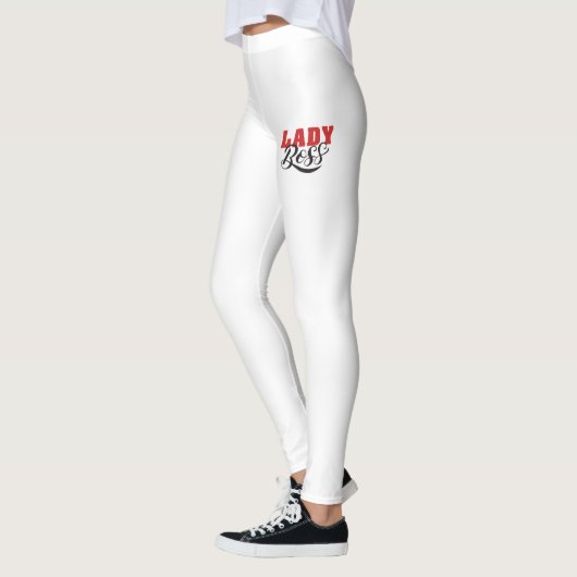 Mentaliteit van een vrouwelijke baas – Krachtig vr Leggings (Links)