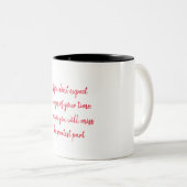 mentaliteitsverandering tweekleurige koffiemok (Voorkant rechts)