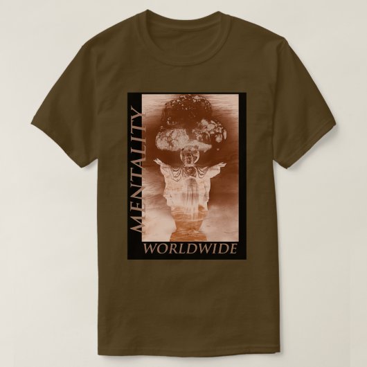Mentality Worldwide Jesus black T-shirt (Design voorkant)