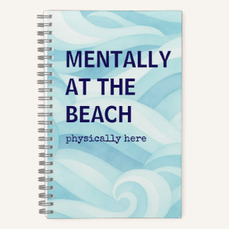 Mentally at the Beach Notitieboek | Kust Journaal