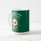 Mentally in the Bamboo Zone – Cute Chibi Panda Mug (Devant gauche)