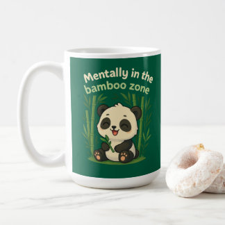Mentally in the Bamboo Zone – Cute Chibi Panda Mug Koffiemok