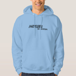 Mentally On Vacation – Minimal Funny Mental Health Hoodie
