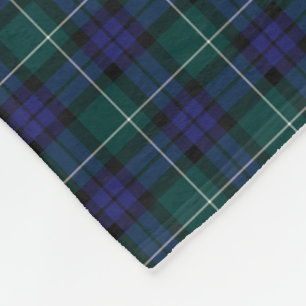 Menteith Scotland District Tartan Fleece Deken