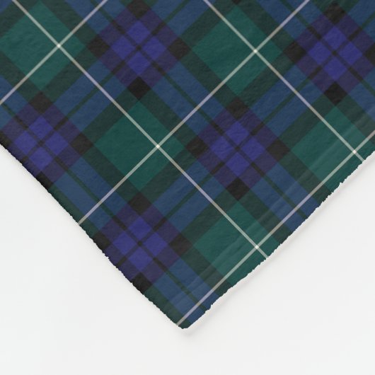 Menteith Scotland District Tartan Fleece Deken (Hoek)