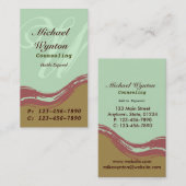 Menthe de carte de visite professionnelle de (Devant / Derrière)