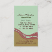 Menthe de carte de visite professionnelle de (Dos)