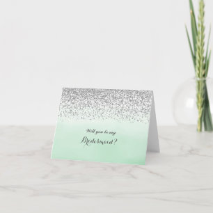 Menthe et argent vous serez ma carte de demoiselle