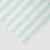 Menthe et papier de soie de soie rayé blanc (Détail)