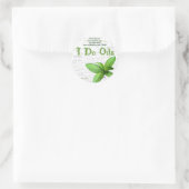 Menthe poivrée "Je fais des huiles" Étiquette (Sac)