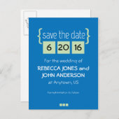 Menthe verte et bleue Enregistrer la carte postale (Devant / Derrière)