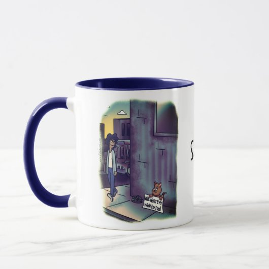 Mention de chats Combo Mug (Gauche)