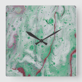 Mentjes in stijl. vierkante klok