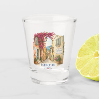 Menton Charming Old Town Alley Shot Glass Glas