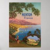 Menton, Coast, Frankrijk Poster (Voorkant)