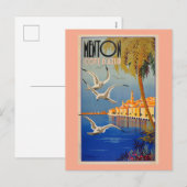 Menton CoTe D'azur Feestdagenkaart (Voorkant / Achterkant)