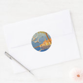  Menton CoTe D'azur Ronde Sticker (Envelop)