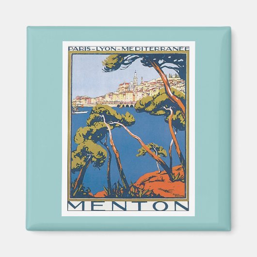  Menton Frankrijk Magneet (Voorkant)