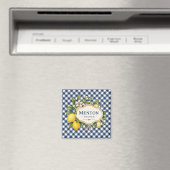 Menton French Riviera Magnet - Blue Lemon (In Situ (Lave-vaisselle))