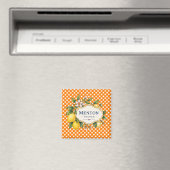 Menton French Riviera Magnet - Orange Lemon (In Situ (Lave-vaisselle))
