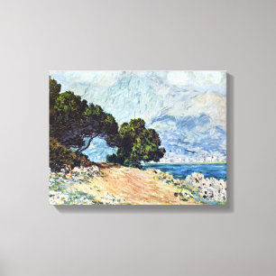 Menton gezien vanuit Cap Martin door Claude Monet Canvas Afdruk