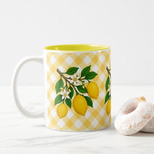 Menton Lemon Two-Tone Mug (Avec donut)